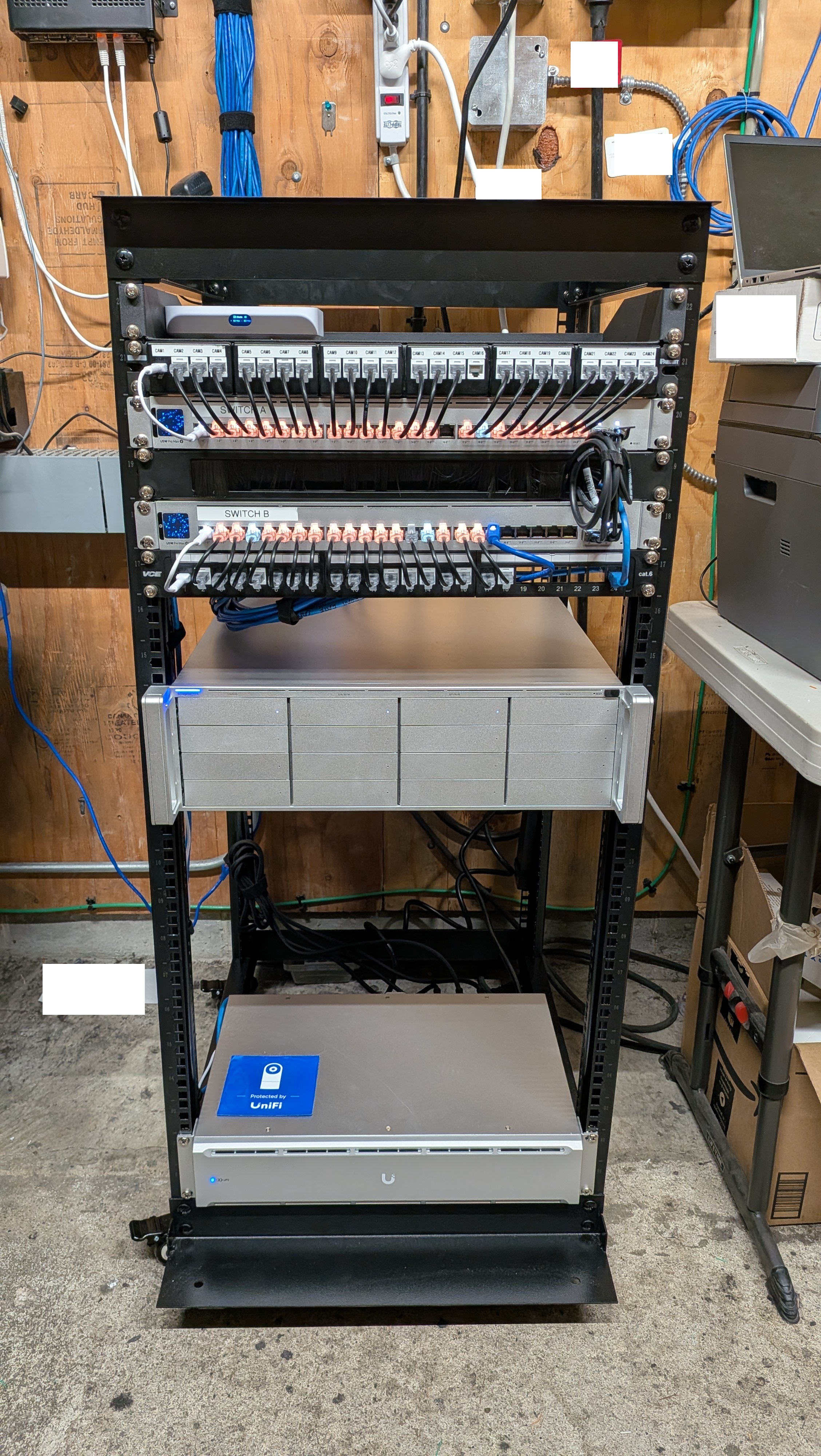 Clean Ubiquiti rack install